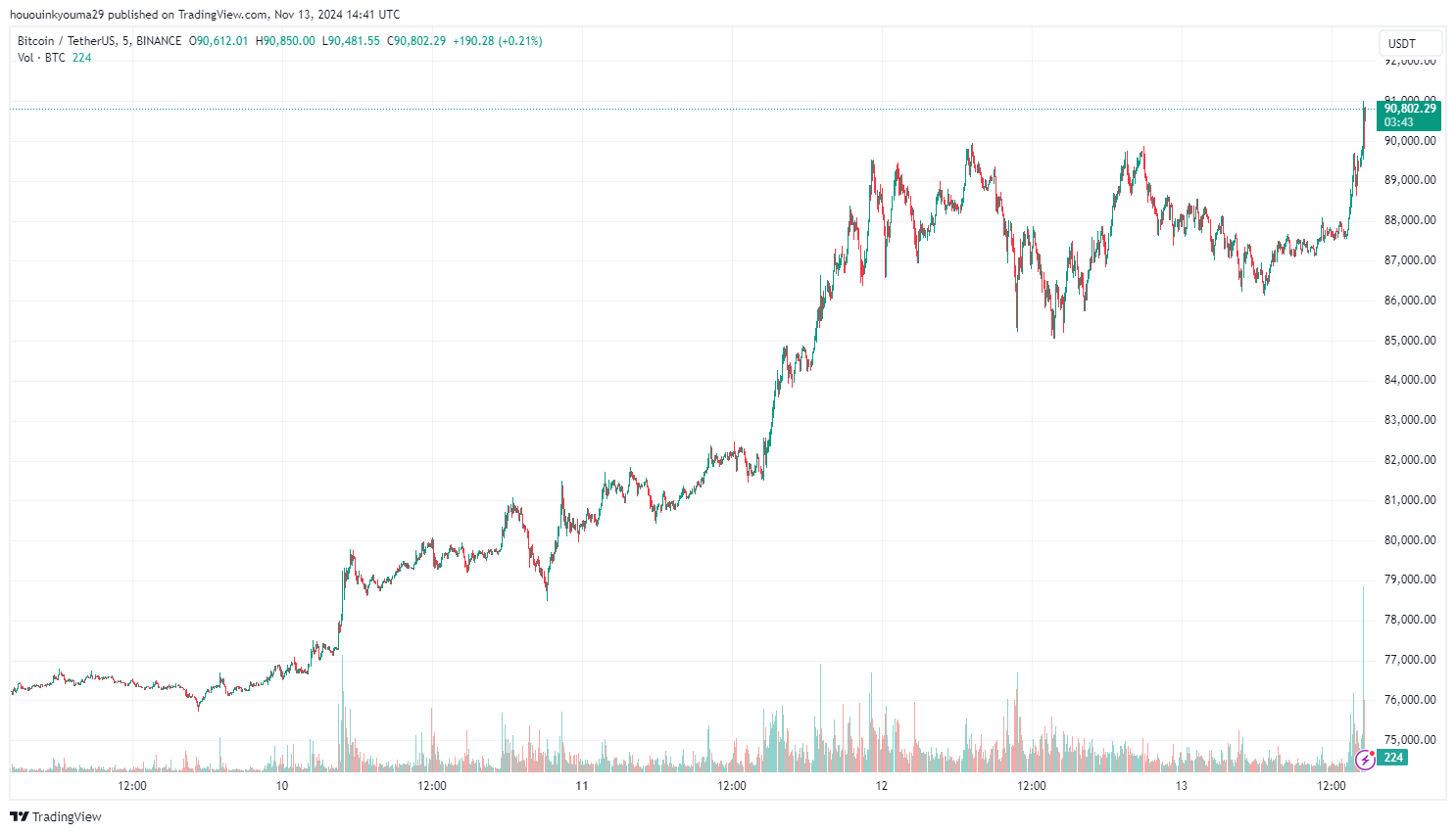 Bitcoin Price Chart