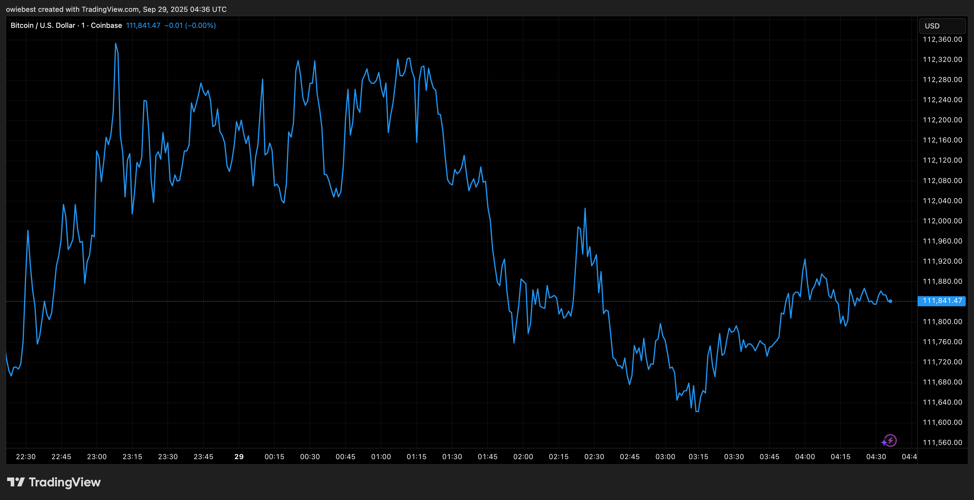 Bitcoin price chart from TradingView.com Bitcoin price chart from TradingView.com